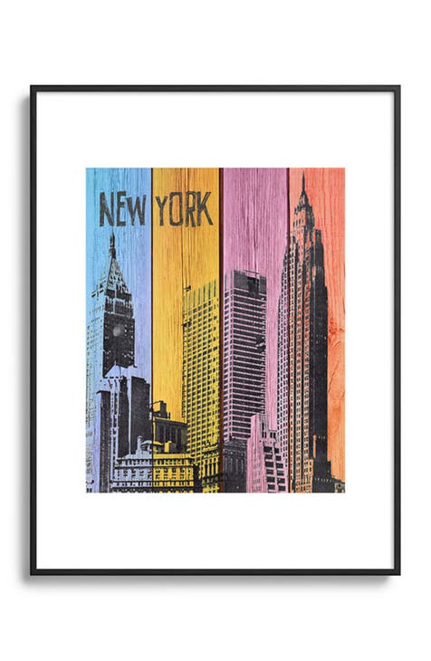 New York Downtown Framed Art Print