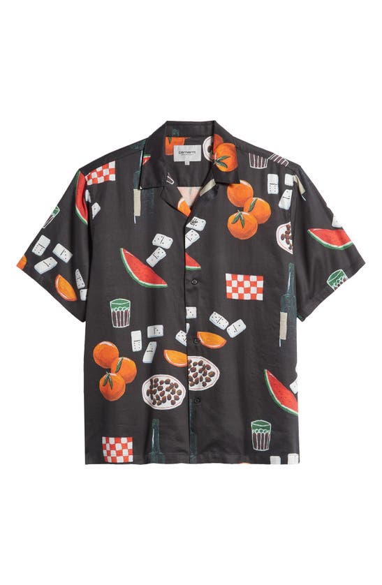 Shop Carhartt Short Sleeve Button-up Shirt In Maria Dinner Print