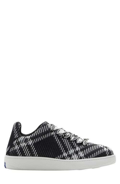 burberry Check Knit Box Sneaker Black Ip at Nordstrom,