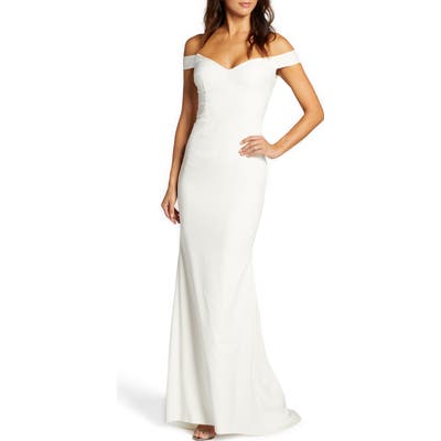Plus Size Noel And Jean By Katie May Alpha Off The Shoulder Dress, Ivory