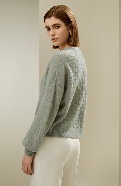 Lilysilk Silk-cashmere Blend Sweater For Women In Pale Turquoise
