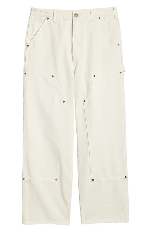 Elwood Relaxed Fit Denim Carpenter Pants In Parchment