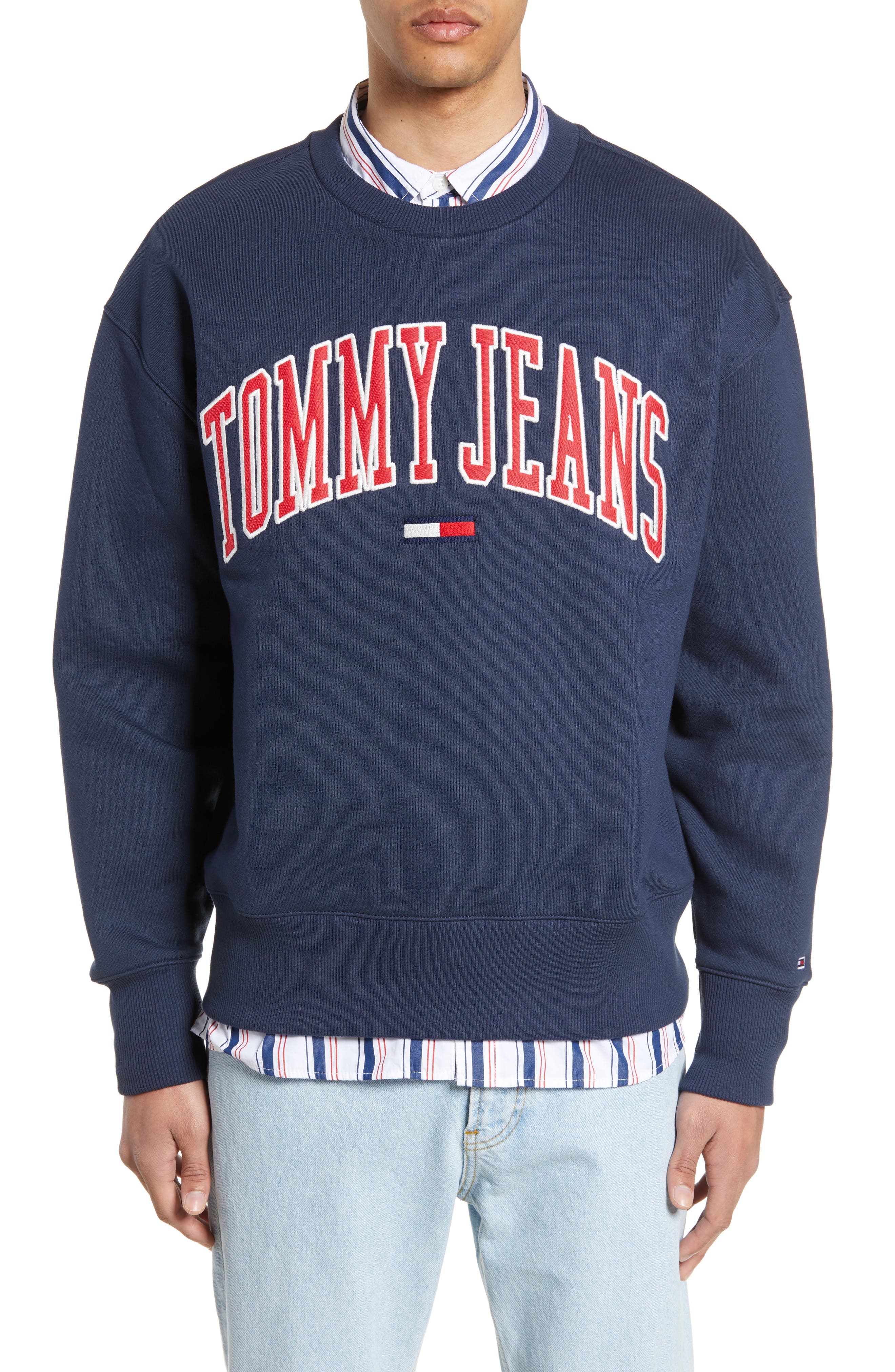 tommy jeans sweatshirt collegiate