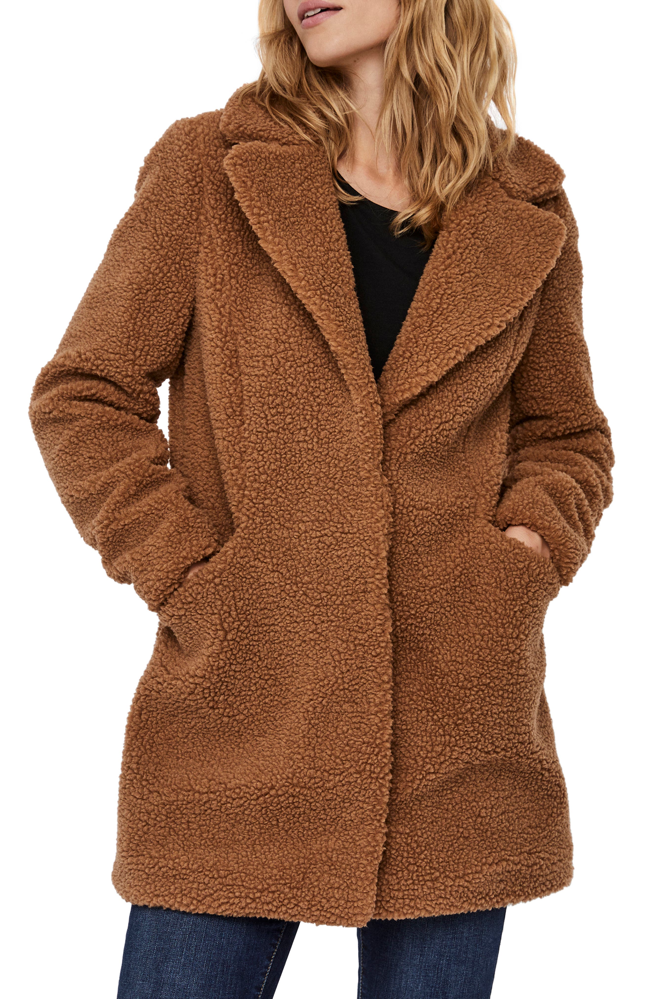 teddy coat vero moda