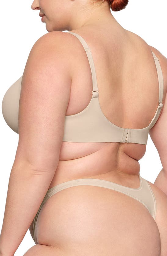 Shop Skims Fits Everybody Push-up Demi Bra In Sand