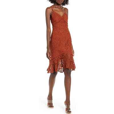J.o.a. Lace Slipdress, Brown