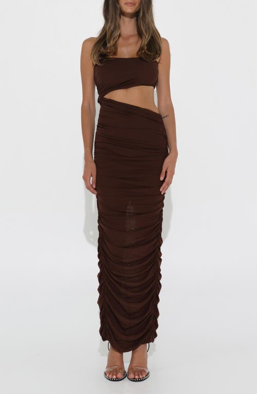 Shop By.dyln Milla Maxi Dress In Chocolate