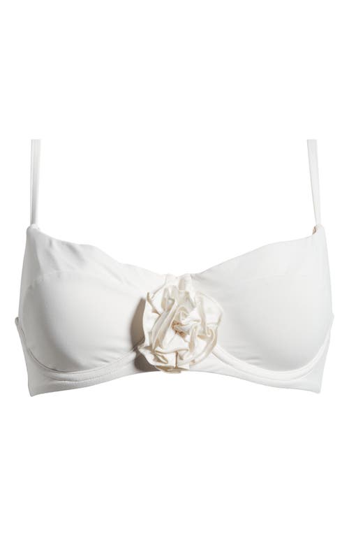 Shop Sea Level Casa Del Mar Underwire Bikini Top In Coconut