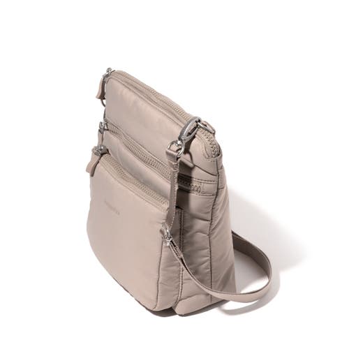 Baggallini Modern Pocket Crossbody Bag In Moonrock Puff
