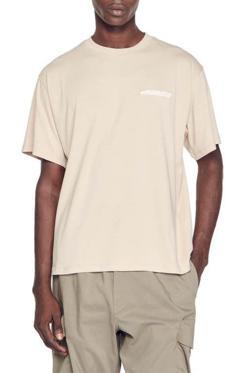 sandro Rubber Logo Patch T-Shirt at Nordstrom,