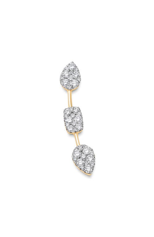 Sara Weinstock Reverie Three-Cluster Diamond Ear Crawler Earrings in 18K Yellow Gold Wire - Left at Nordstrom