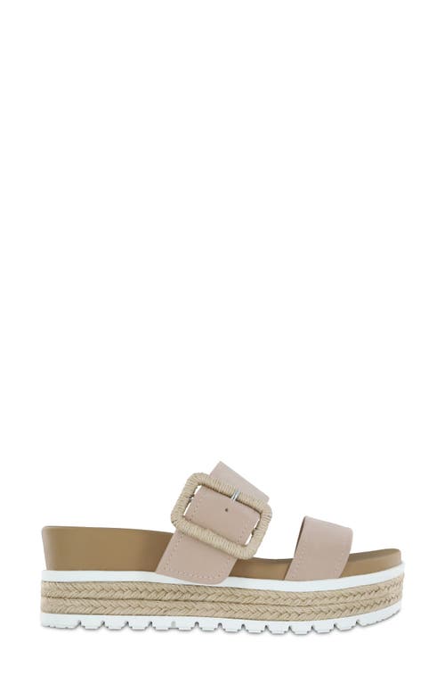 Shop Mia Kenzy Platform Sandal In Blush