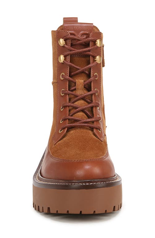 Shop Sam Edelman Elliot Lug Sole Bootie In Frontier Brown/rich Cognac