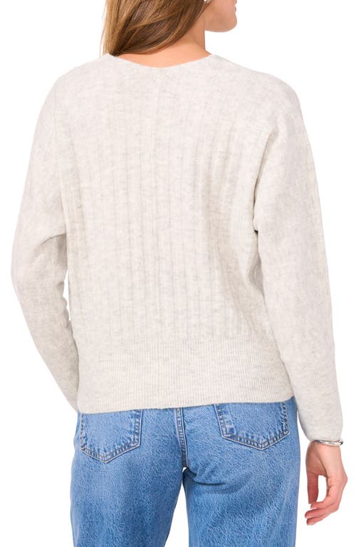 Shop Vince Camuto Rib Sweater In Silver Heather