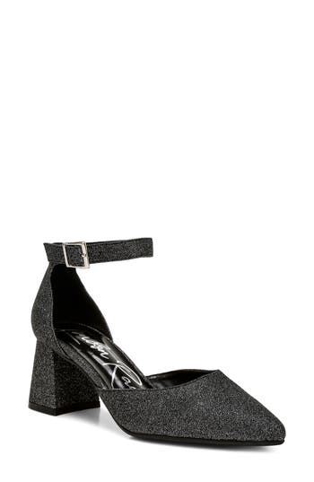 Shop London Rag Taznia Ankle Strap Pump In Black