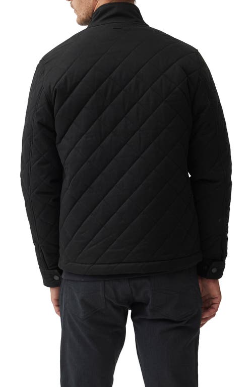 Shop Rodd & Gunn Fenwick Water Repellent Quilted Jacket In Nero