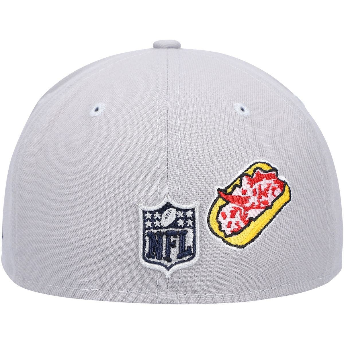 gray patriots hat