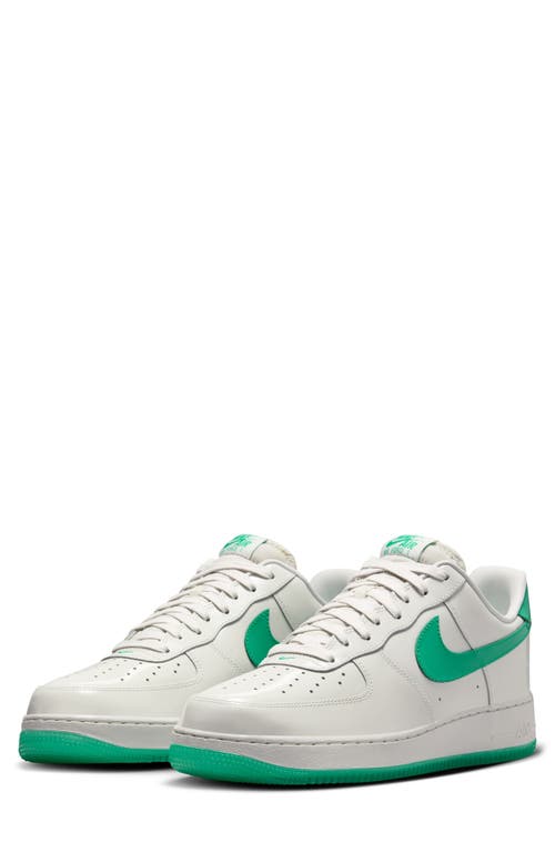 Shop Nike Air Force 1 '07 Premium Basketball Sneaker In Platinum Tint/stadium Green