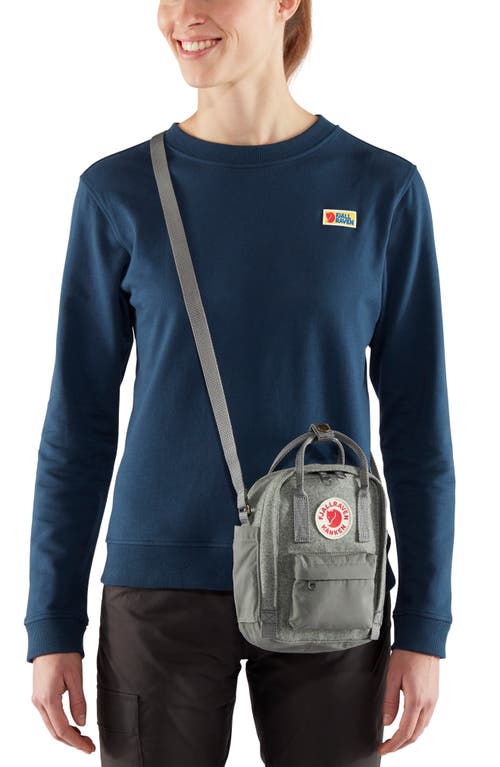Shop Fjall Raven Fjällräven Kånken Re-wool Sling Crossbody Bag In Granite Grey