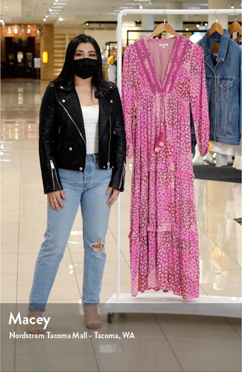 Floral Print Tiered Maxi Dress, sales video thumbnail