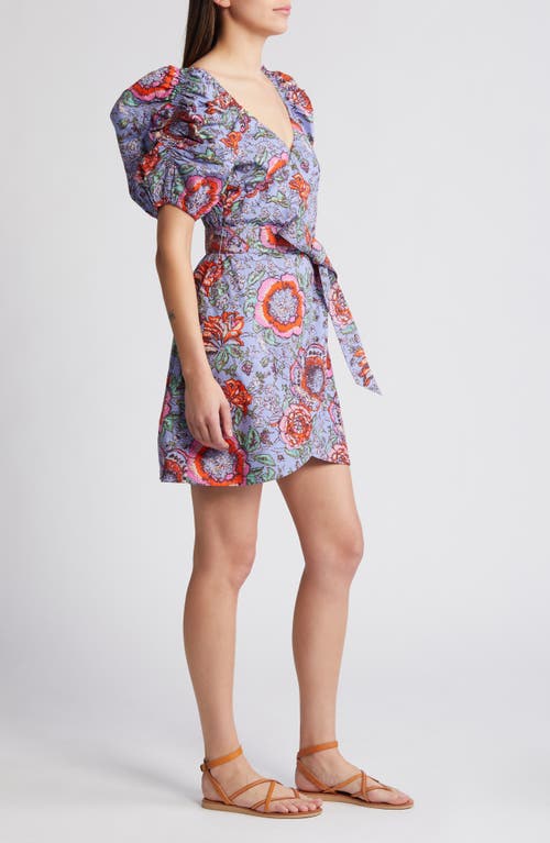 Shop Cleobella Edwina Floral Puff Sleeve Minidress In Manika Print