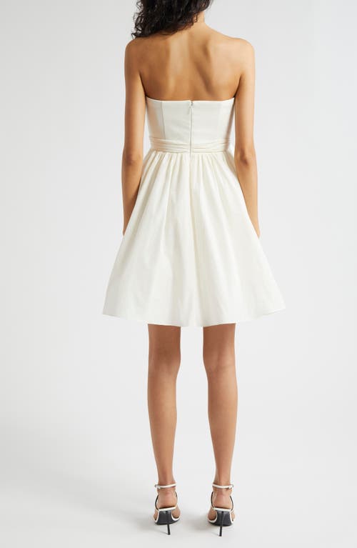 Shop Cinq À Sept Liv Strapless Dress In Ivory