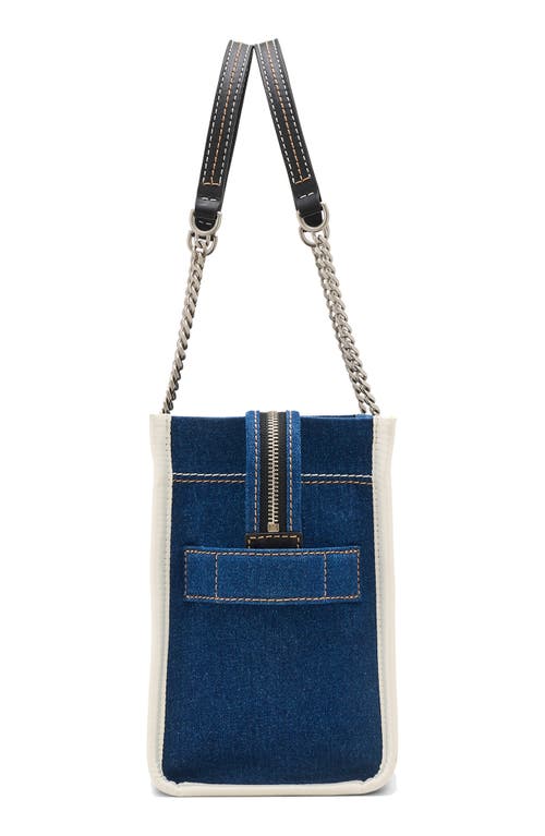 Shop Marc Jacobs The Denim Medium Tote Bag In Blue Dark Wash