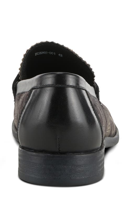 L'artiste By Spring Step Lennon Penny Loafer In Black Multi