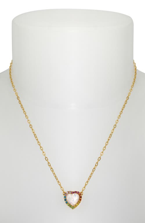KURT GEIGER KURT GEIGER LONDON OPAL HEART HALO PENDANT NECKLACE