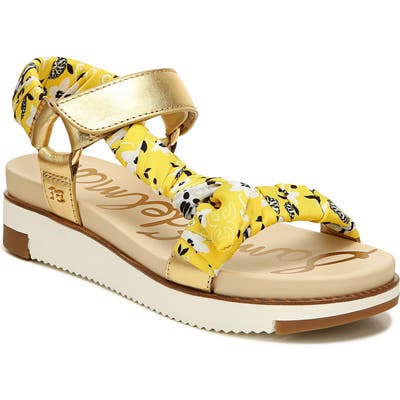 Sam Edelman Ashie Wedge Sandal, Yellow