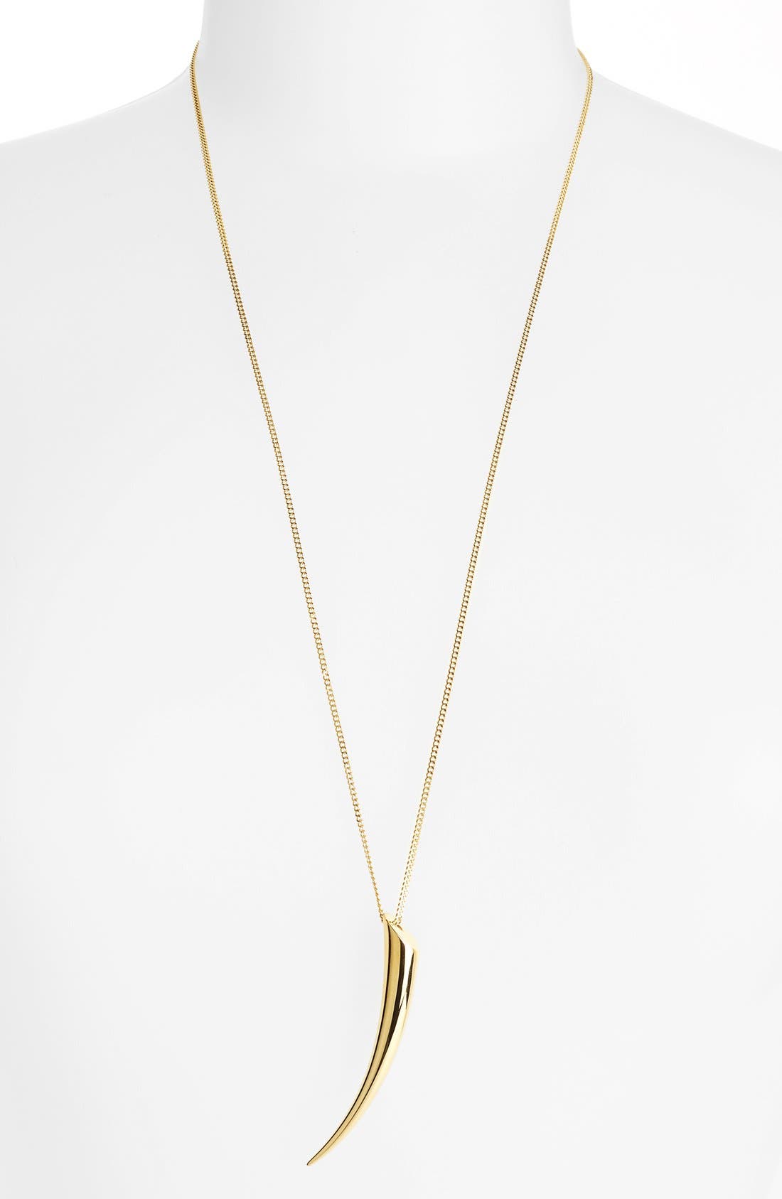 Michael Kors Horn Pendant Necklace 