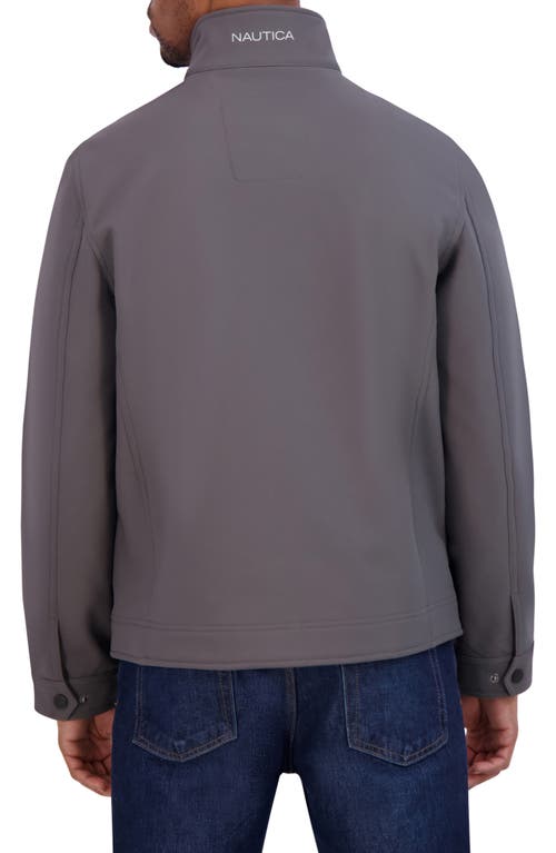 Nautica Softshell Bonded Jacket In Metal Grey