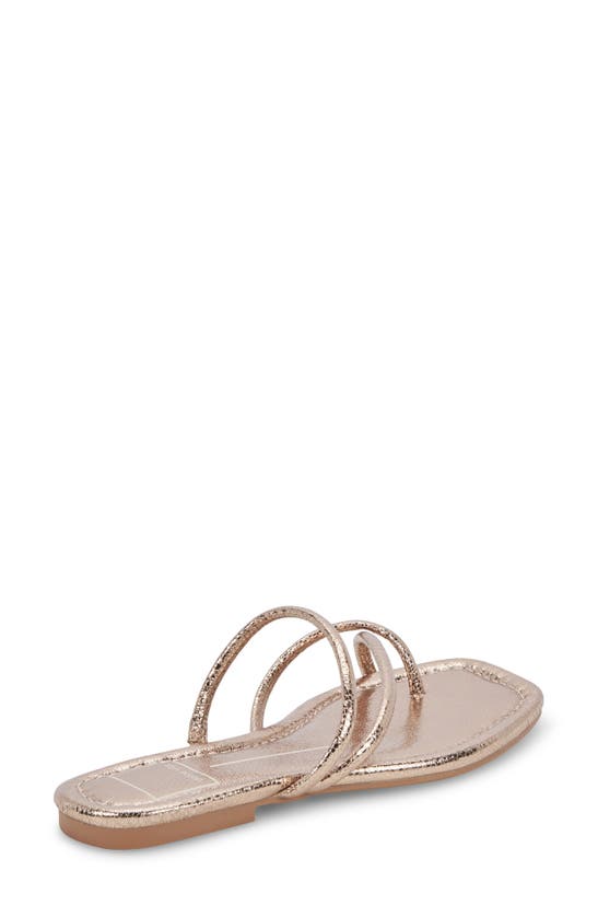 Shop Dolce Vita Leanna Slide Sandal In Dark Gold Crackled Stella