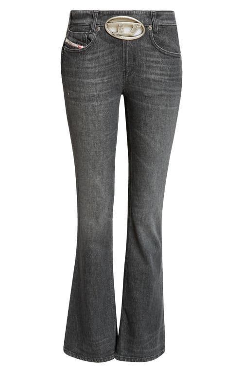 Diesel 1969 D-ebbey 09b90 Bootcut Jeans In Black/denim