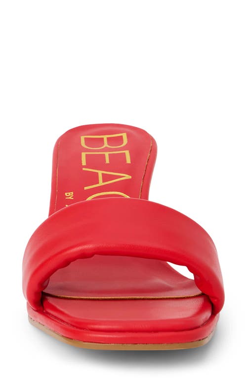 Coconuts By Matisse Blondie Square Toe Sandal In Red