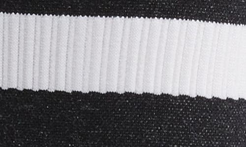 Shop Item M6 Ribbed Compression Crew Socks In White/black