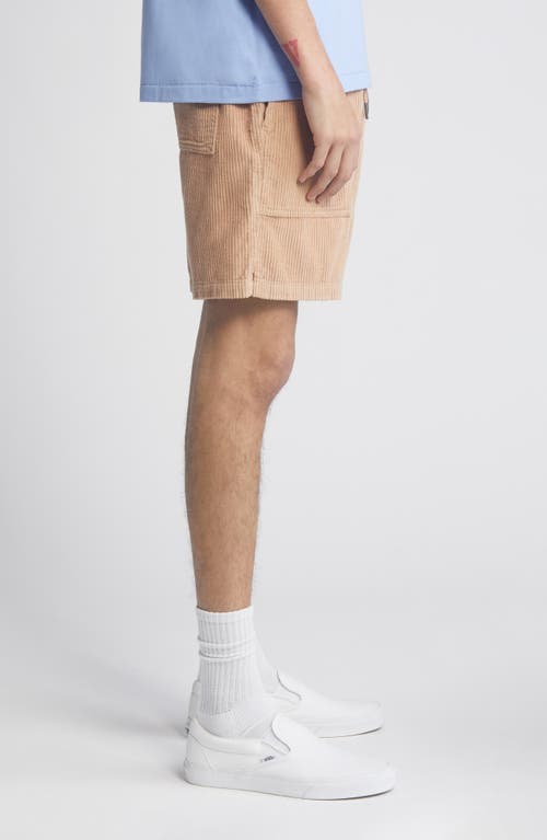 Shop Bp. Elastic Waist Corduroy Shorts In Tan Amphora