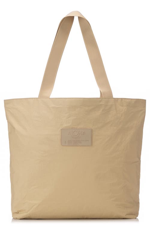 Aloha Collection Day Tripper Monochrome Water Resistant Tyvek® Tote In Dune