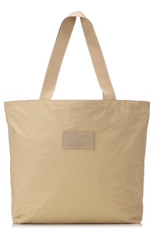 Aloha Collection Day Tripper Monochrome Water Resistant Tyvek® Tote in Dune 