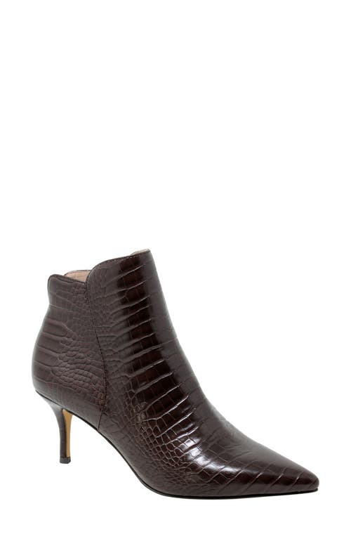 Amateur Bootie in Brown Faux Leather