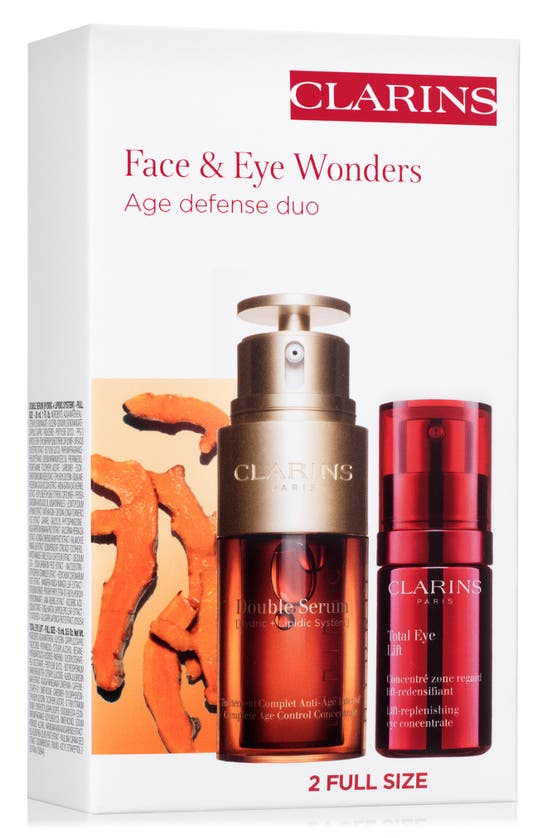 Shop Clarins Double Serum & Total Eye Lift Anti-aging Skin Care Set (limited Edition) $184 Value