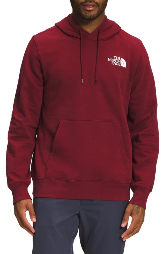 The North Face Box Nse Pullover Hoodie In Cordovan/ Black