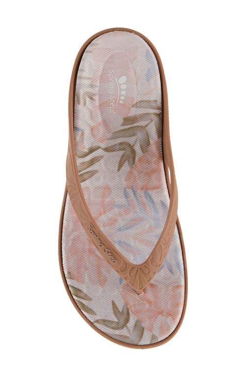 Shop Spring Step Contilo Flip Flop In Tan