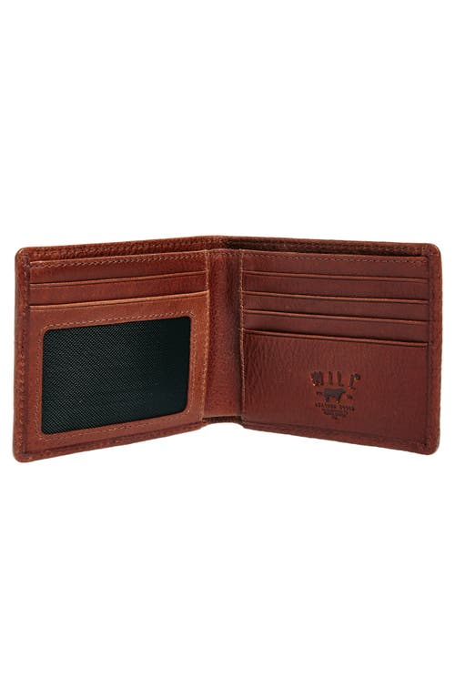 Will Leather Goods Classic Leather Bifold Wallet In Cognac