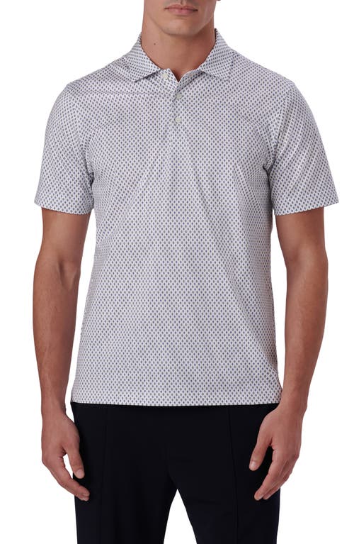 Shop Bugatchi Victor Ooohcotton® Print Polo In Chalk