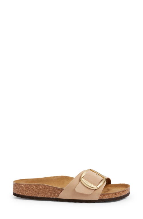 Shop Birkenstock Madrid Big Buckle Slide Sandal In Sandcastle