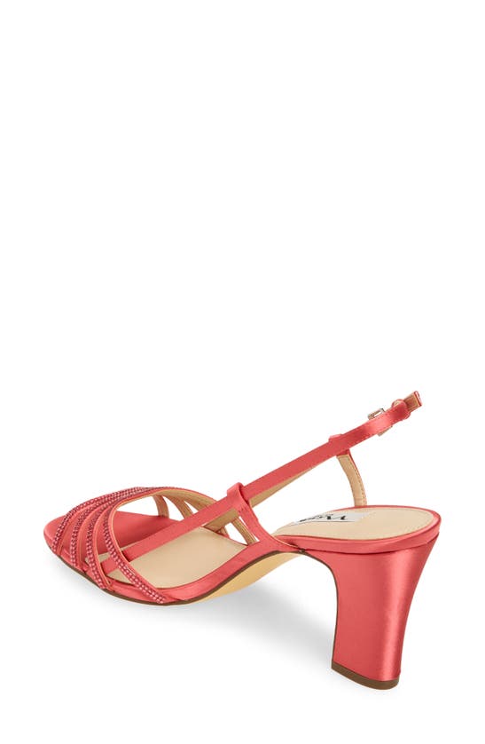 Nina Avaley Slingback Sandal In Kisses Crystal Satin