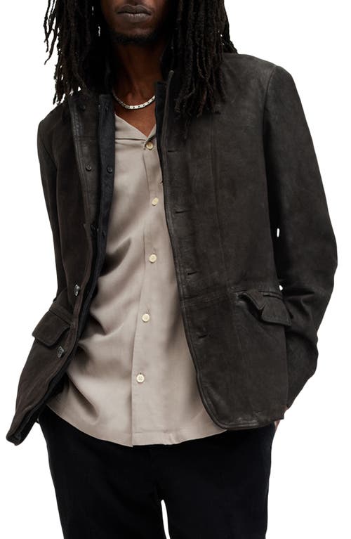 ALLSAINTS ALLSAINTS SURVEY LAYERED LEATHER JACKET