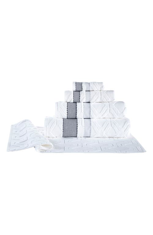 Brooks Brothers 2-piece Large Square Towel Set In White