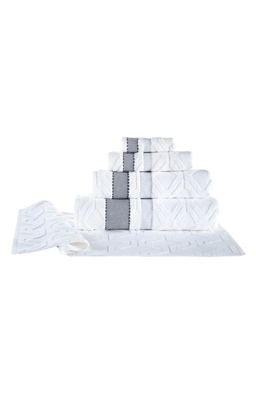 Shop Brooks Brothers Large Square Turkish Cotton 3-piece Towel In White